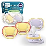 Philips Avent ultra air Schnuller – kiefergerecht geformtes Design, für Babys, 0–6...