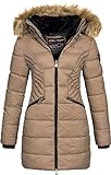Geographical Norway Damen Steppjacke Winterparka Abby Kapuze (Taupe, S)
