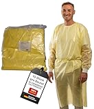 ADEBO Medical® PP+PE Schutzkittel Einweg Kittel 10 Stk (125x140cm) Optimaler...