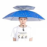 Crevyteg Kopf-Regenschirm, für Herren und Damen, faltbarer Regenschirm, für den...