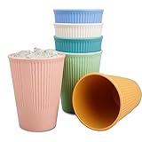 Becher Set, Wiederverwendbare Trinkbecher für Heiße& Kalte Getränke,umweltfreundliche...