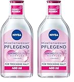 NIVEA Pflegendes Mizellenwasser, Gesichtswasser für trockene Haut mit Mandelöl und...