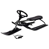 STIGA Snowracer Iconic - Robuster Lenkschlitten für Kinder ab 5 Jahren mit Stahlrahmen,...
