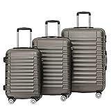 BEIBYE Zwillingsrollen Reisekoffer Koffer Trolleys Hartschale M-L-XL-Set...