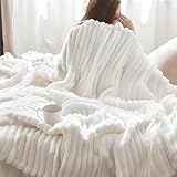 BEDSURE Kuscheldecke Flauschig Decke Fleecedecke – Weiche Warme Grobe Korddecke...