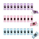 30 Stück Nähklammern Kunststoff, Stoffklammern Zum Nähen, Nähclips Mehrzweck,...