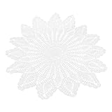 BEBEMOKO Häkel-Tischdecke im Vintage-Stil, dekorativer Bezug für Zuhause, elegantes,...