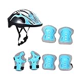 Baoblaze Kids Bike Helm mit Knie -Ellbogen -Handgelenkstissen, Stoßdämpfer