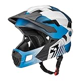 ROCKBROS Kinderhelm Integriert Fahrradhelm Kinder Jugend Fullface Helm mit Abnehmbarem...