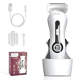 Rasierer Damen Elektrisch, Frauen Elektrorasierer mit LED Licht, Ladyshaver...