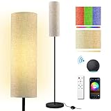Stehlampe Wohnzimmer, WiFi RGBWW Standleuchte LED Dimmbar 12W Modern Leselampe...