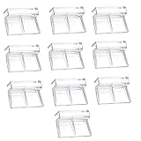 Istloho 10x Glasabdeckung Clip Unterstützung Halter Glasabdeckungs Clips für Aquarien,...