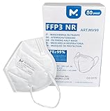 50 FFP3 Mund- und Nasenschutz Maske mit EC Zertifizierung, 5 Lagige Maske ohne Ventil,...