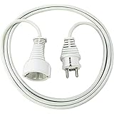 Brennenstuhl Qualitäts- Kunststoff-Verlängerungskabel mit Schutzkontakt-Stecker und...