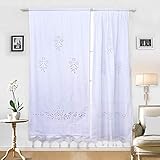 DOKOT Leinen Baumwolle Stickerei Küche Vorhang, Cafe Vorhang, Esszimmer Vorhang...