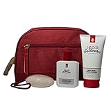 IZOD Herren Canvas Dopp Kit Herren Kulturbeutel Reisetasche 4-teiliges Set -...