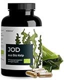 HEBESO® JOD aus Bio-Kelp – 365 vegane Kapseln - mit 195 µg natürlichem Jod je Kapsel...