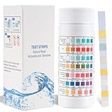 Bubuny PH Teststreifen Pool 100 Stück, 7 IN 1 Whirlpool Teststreifen, Wassertester für...