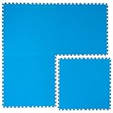 eyepower 4 Große Matten: 2,6m² Poolunterlage - 81 x 81 x 1cm Dicke Poolmatte -...