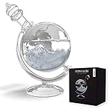 MikaMax - Storm Glass Globe - Wettervorhersage Globus - Wetterglas - Barometer -...