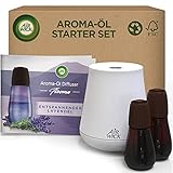 Air Wick Aroma-Öl Flakon Starter Set - Air Wick Diffuser mit 2 Nachfüllern - Blumiger...