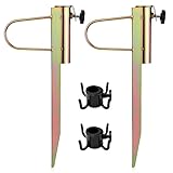 GIKPAL Sonnenschirmständer, 2 Stück Sonnenschirmhalter aus Metall für...