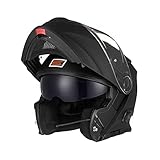 ORIGINE Motorradhelm Bluetooth Klapphelm Integralhelm ECE Mit Doppelvisier (SOLID MATT...