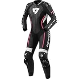 Revit Xena 3 1-Teiler Damen Motorrad Lederkombi (Black/White/Pink,40)