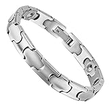 YINOX Supermagnetisches Herrenarmband, magnetisches Titanarmband, Herren-Titanarmband,...
