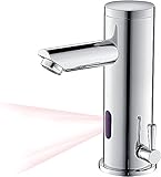 Auralum Infrarot Wasserhahn Bad mit Sensor Automatisch Badarmatur Berührungsloser...