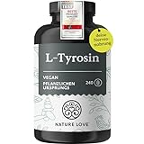 Veganes L-Tyrosin (240 Kapseln) - hochdosiert mit 1000 mg pro Tagesdosis - 4 Monate...