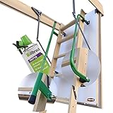 Pro-Passiv HEYKE W1 Bodentreppe mit Zwei Handläufe + Isolierschaum + 3...