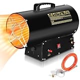 Aopunly Gasheizgebläse 30 KW Gasheizer Luftdurchsatz 650 m³/h, Gasheizstrahler für...