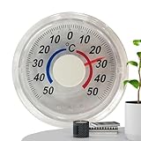 Analoges -Thermograph - Thermograph Analog Außen Transparent | Selbstklebendes...