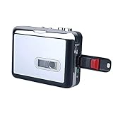 P02CS Kassette zu MP3 Konverter – Tape-to-MP3 Musik Player mit USB Stick Rekorder, Kein...