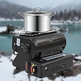 Campingheizung Gasheizofen 1300W Heizgerät Tragbar Gasheizung Gasheizer Gasheizstrahler