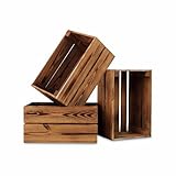 PINEEA Holzkiste Klein - Weinkisten Holz - Deko Holzkisten - Weinkiste Holzbox –...