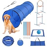 Herrselsam Agility Set Hunde groß, Agility-Ausrüstungs-Set für Hunde, Hundetraining...