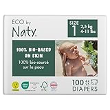 Eco by Naty Baby Öko Windeln - umweltfreundliche Premium-Bio Windeln aus...