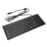 Asixxsix Kabelgebunden Tastatur MIT Touchpad, Ultraschlanke -USB-computertastaturen MIT...