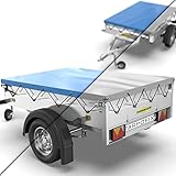 Tarpofix® Anhängerplane Flachplane 258x136x8 cm - ECHTES PVC PLANENMATERIAL -...