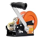 Seilwinde 1588kg 3500lbs Handseilwinde Bootswinde Winde Anhänger SN1170