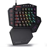 Redragon K585 DITI Einhand RGB Mechanische Gaming-Tastatur, Blaue Schalter, Typ-C...