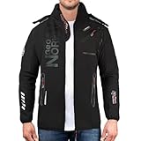 Geographical Norway GN-ROYAUTE Herren Softshell-Parka, Schwarz, Schwarz , S