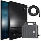 SUNNIVA® 920W Balkonkraftwerk BIFAZIAL FULLBLACK komplett Steckdose TSUN 800W...