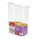 Emsa 514552 Vorratsdose Optima | Schüttdose mit Schiebedeckel | 2,2 L | Rechteckig | 100...