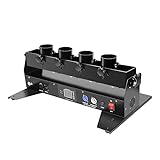 4 Kopf Konfettimaschinen, Konfetti Gebläse Maschine, DMX Steuerung Konfetti Kanone,...