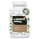 Bandini® D-Mannose bei Blasenentzündung, 2000 mg rein, hochdosiert, 180 Kapseln, 3...