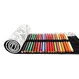 You&Lemon Stifterolle 72 Stifte Leinwand Pencil Wrap Roll up Stifterolle Buntstifte...