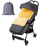 Fußsack Kinderwagen Baby Winter, Künstlich Lammfell Fusssack Kinderwagen...